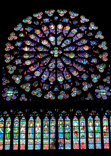 Notre Dame - South Rose Window Interior