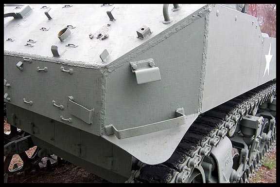 Right rear fender detail