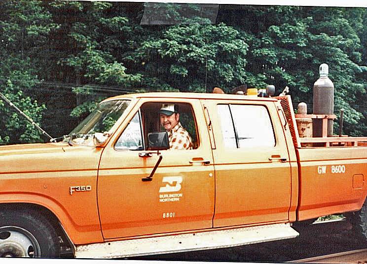  My Dad ( Elmer Dodge) Track Inspecting early 90s