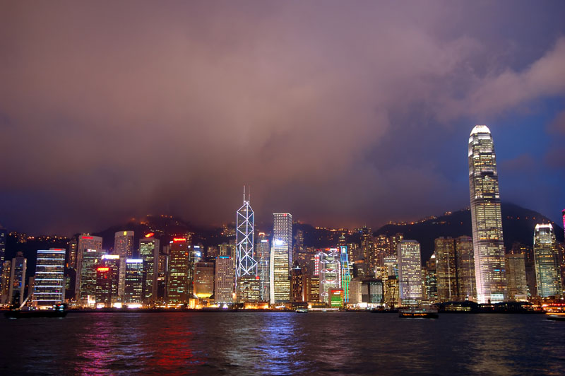 Hong Kong Island at night 1
