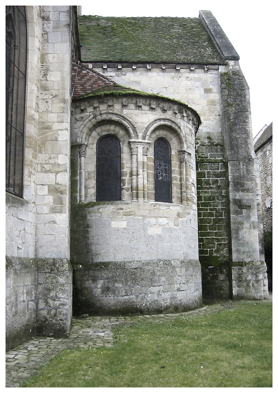 Back of church. Auvers-sur-Oise, France