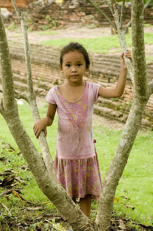 Village girl outside Chiang Mai