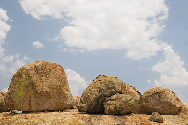 Granite boulders at World's View, Matopos