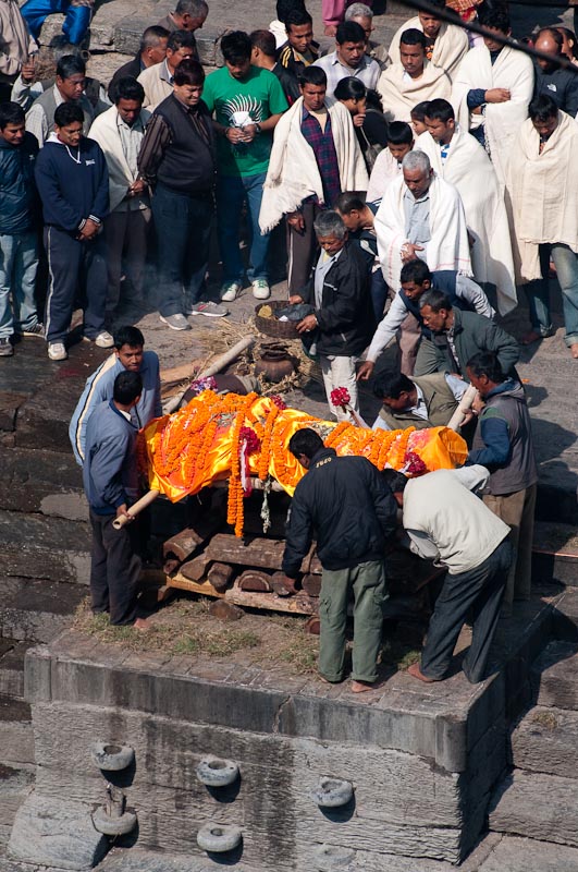 Cremation of a high-caste Hindu