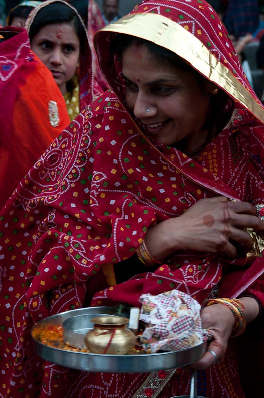 Holi festival offerings, Kathmandu
