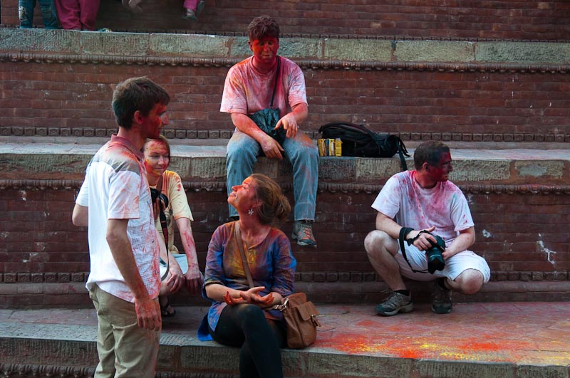 Tourists revel in the messy mayhem of Holi