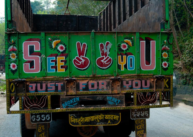 Nepal: Folk art adorns trucks and buses