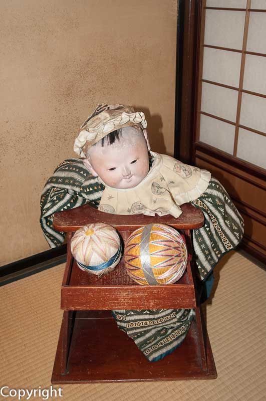 Doll displayed inside Kusakabe