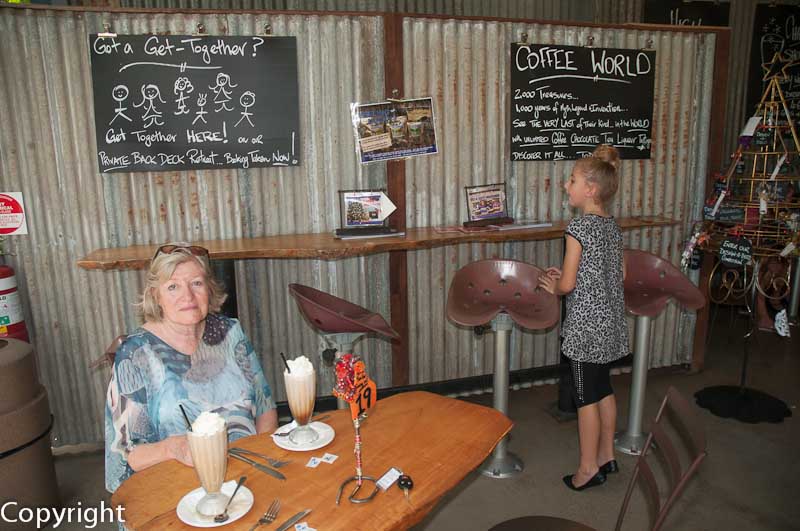 Coffee Works, an abysmally awful cafe and gift store outside Mareeba
