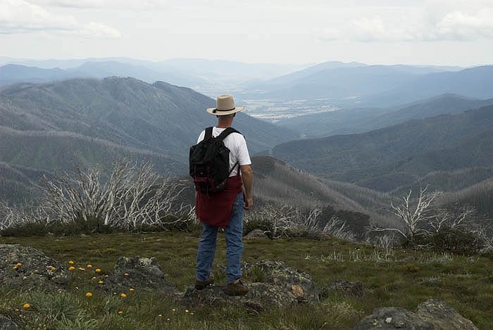 Kiewa valley from Frying Pan Spur, above Falls Creek