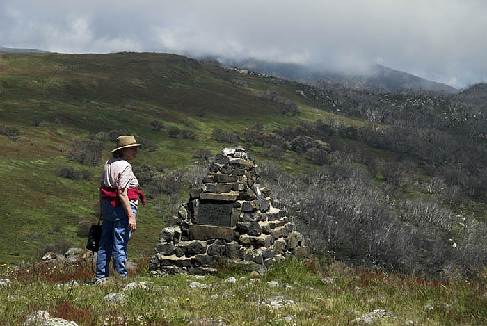 Memorial to a mountain cattleman