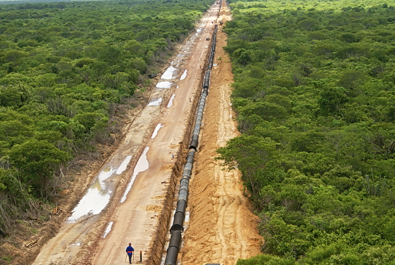 Vista da tubulao
