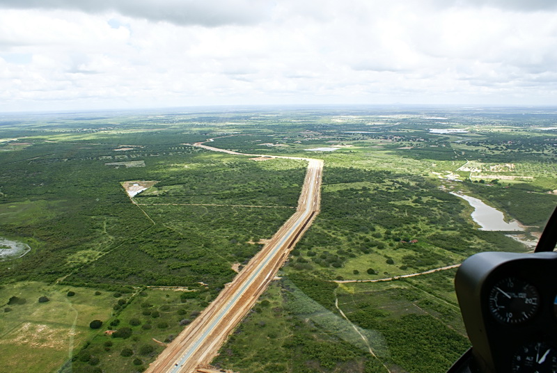 Vista ao longo do canal