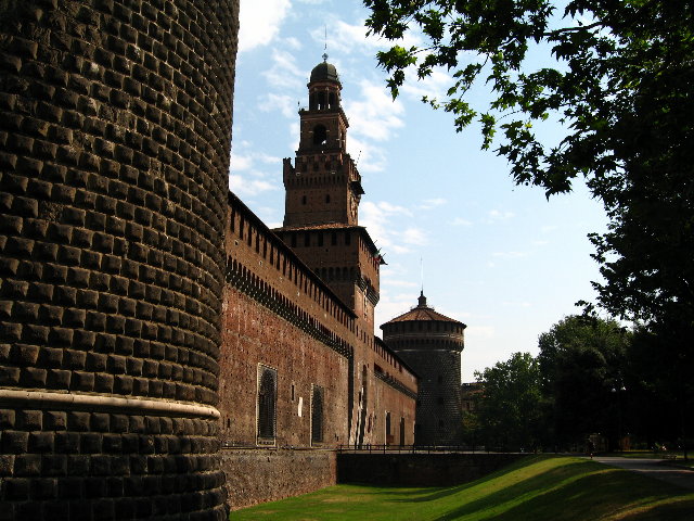 The Sforzesco castle.