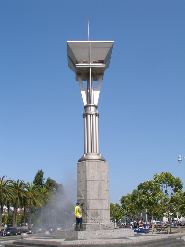 Cleaning the Embarcadero