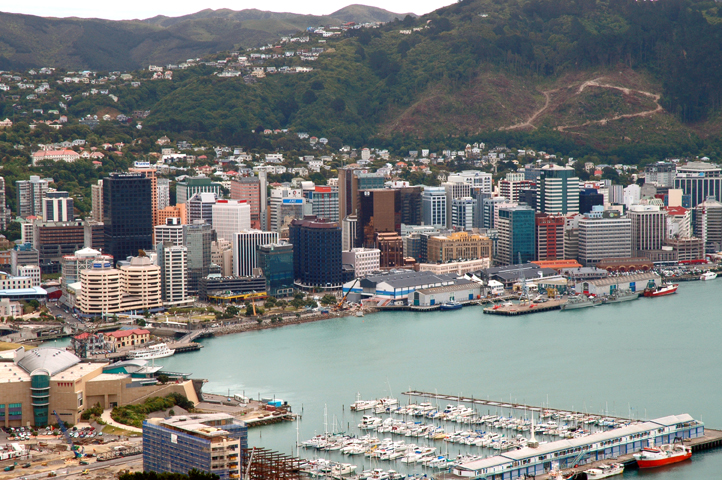 Downtown Wellington from Mt. Victoria