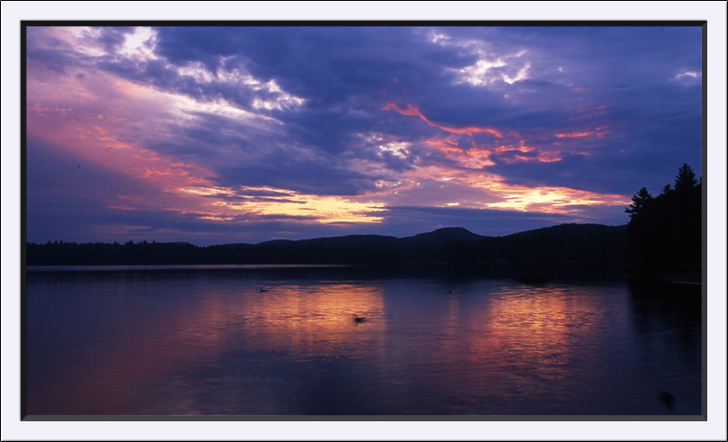 Sunset on Rollins Pond