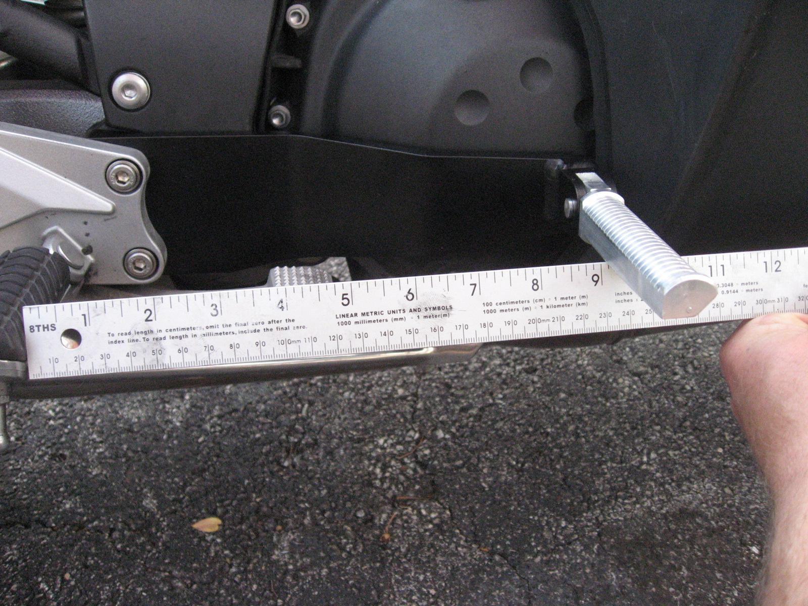 They are about an inch further forward on the 2010 model