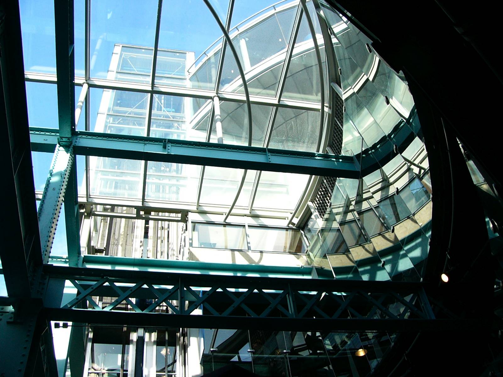 View up from lower floors of the storehouse