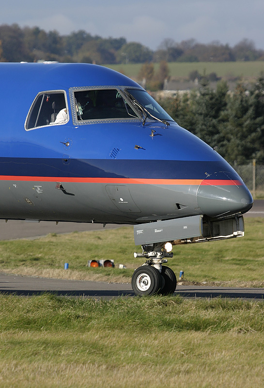 The business end of a BMI ERJ