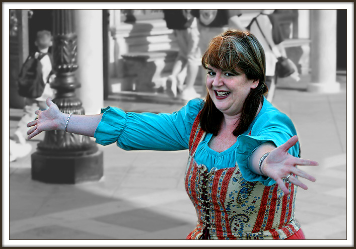 Actress Performing in Romeo and Edna at Epcot