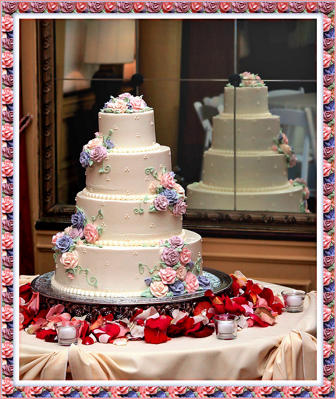 Cake Closeup with Gaudy Frame