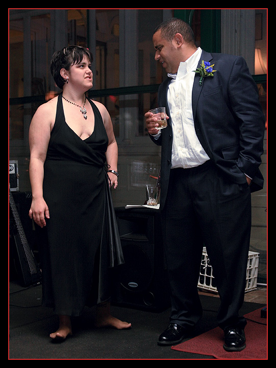 Members of the Band Caught in Conversation