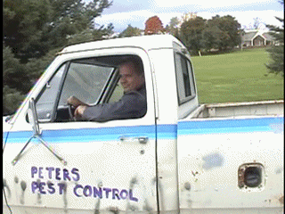 PETER DRIVES OFF