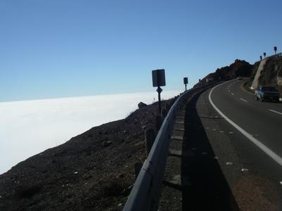 the road into the fog