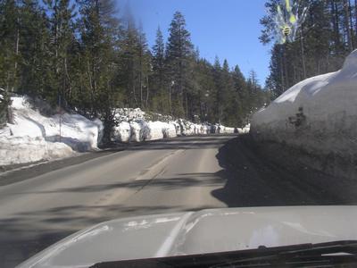 first sight of snow pack
