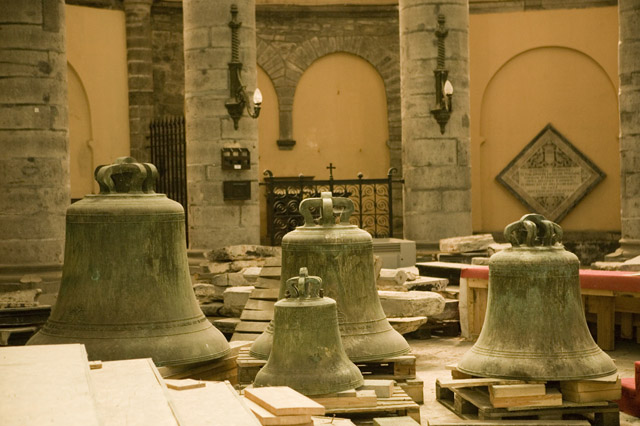 Visite de la Cathdrale de Tournai, Belgique (partie en rnovation)