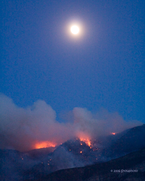 Annabella Utah Fire - night