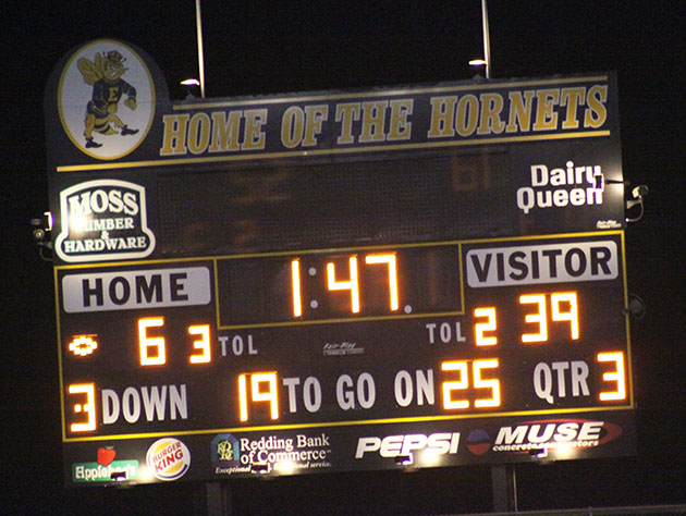 Alumni River Bowl, Shasta vs. Enterprise, Redding, Calif., Oct. 17, 2009