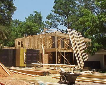 House - 50 - Start of 4th day - Rafters cut for roof