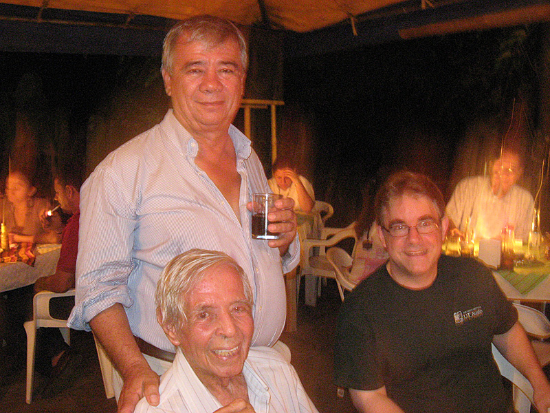 Alfonso and his father Moises Morales; David Stuart