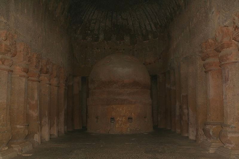 Magnificent stupa in  major chaitya