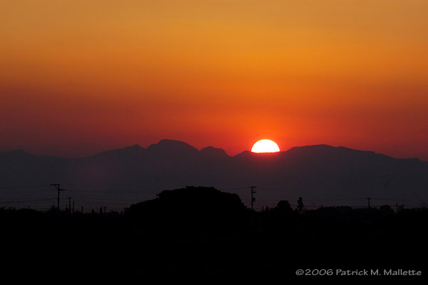 Sunrise over the Sierra San Miguel