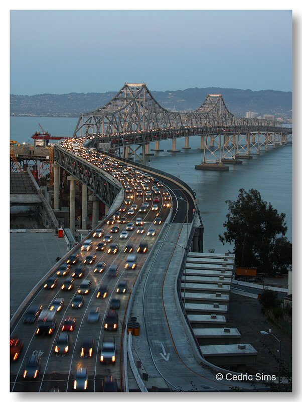 Bay Bridge S Curve Evening Commute