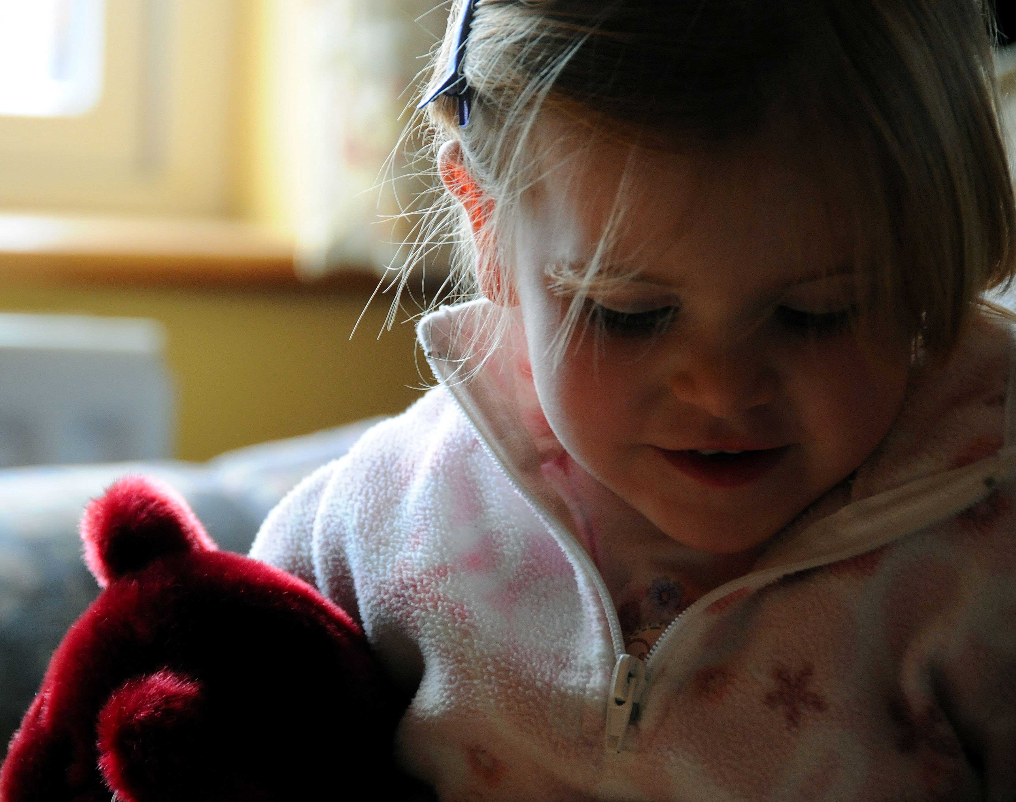 Ruth and her new teddy