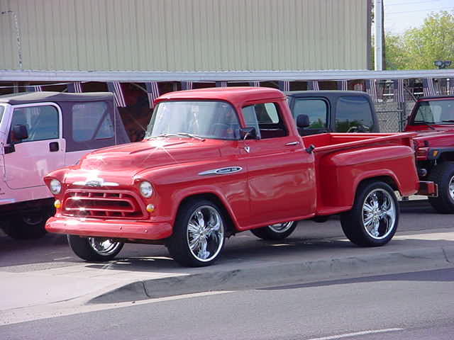 <br><b>red 1957 Chevy</b>