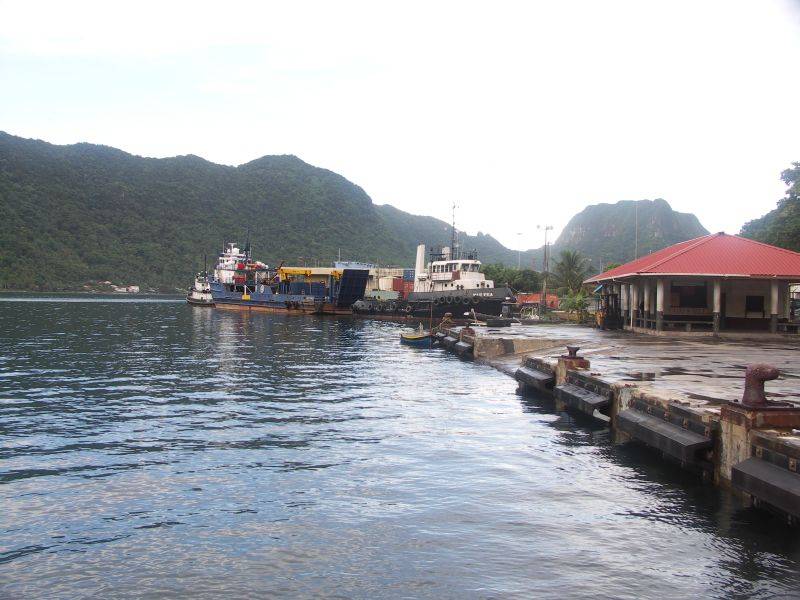 Boats in Pago Harbor