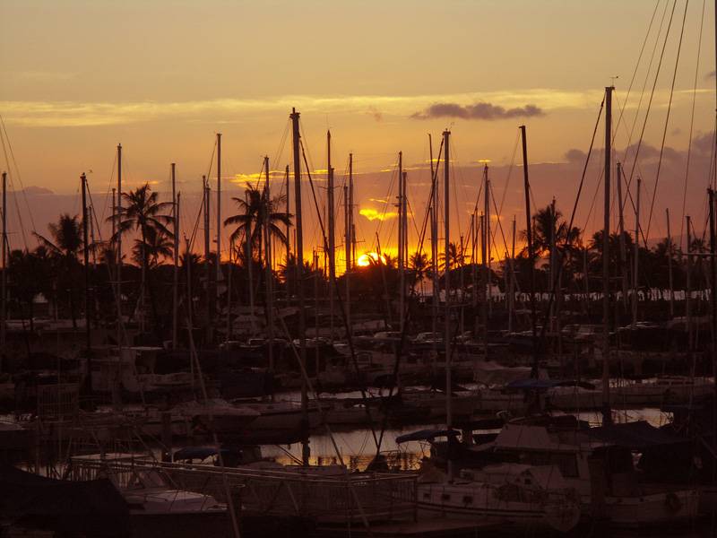 Sunset at Yacht Harbor
