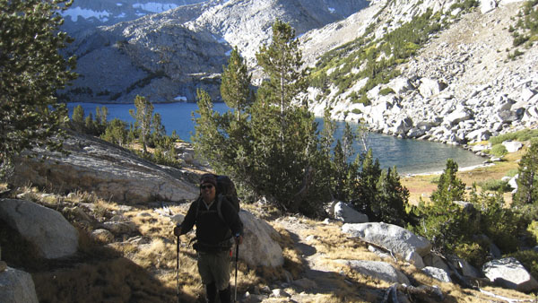 Larry leaving Donkey Lake Day 3