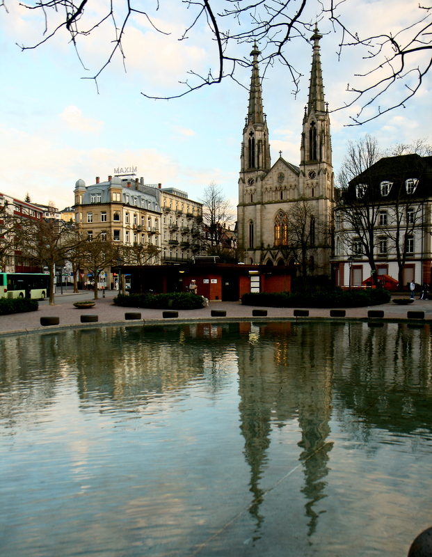 Baden Baden, the church.