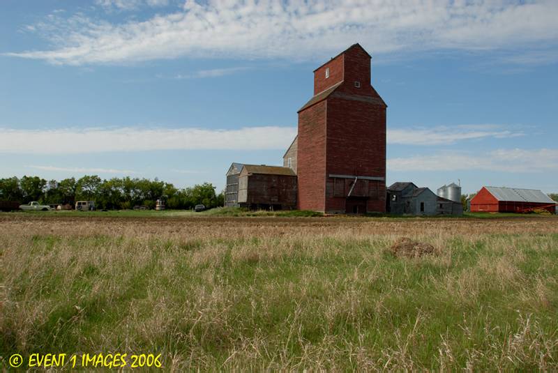 Old Elevator from Leney SK  on a privite farm west May 2006