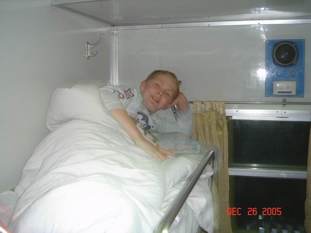 on overnight train
