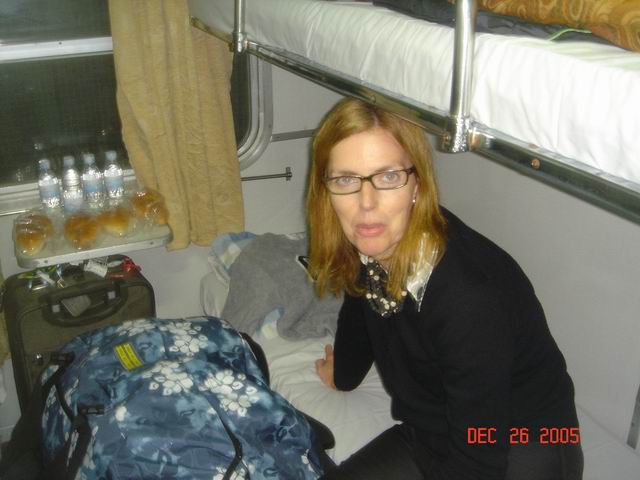 on overnight train