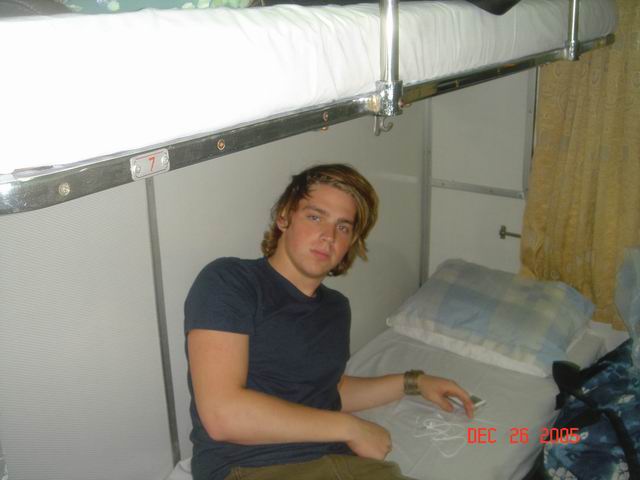 on overnight train