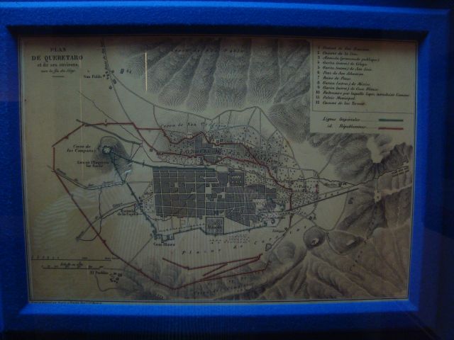 Mapa del sitio de Quertaro