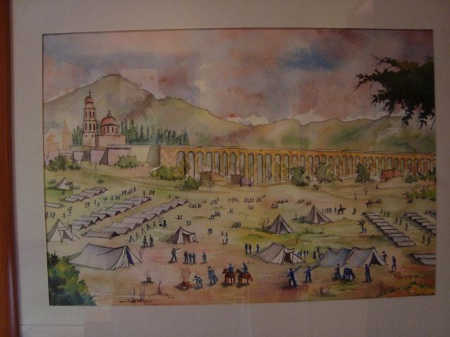 Campamento militar republicano durante el sitio de Quertaro 1867